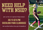 Need Help with NSID? Join Us Tuesday, July 8 at Overlook Park